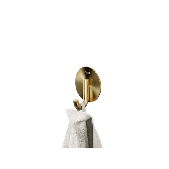 Tiger Classic Handdoekhaak Goud Geborsteld