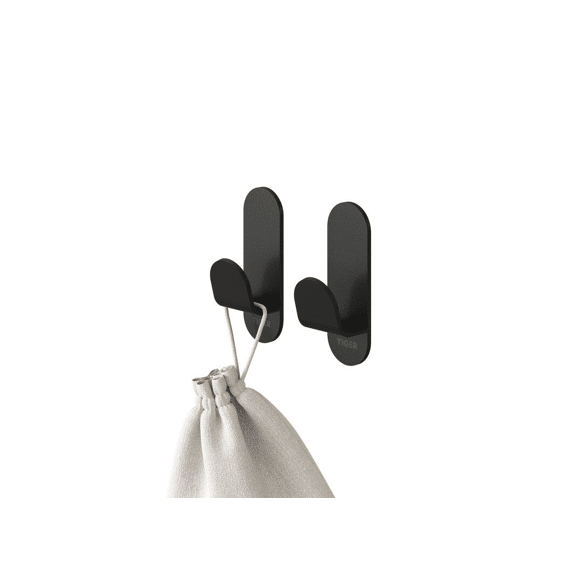 Tiger Func Handdoekhaak (2 Stuks) Zwart