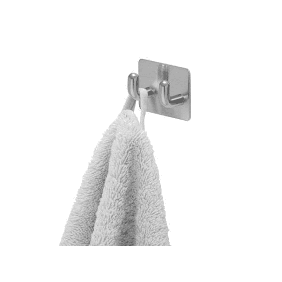 Tiger Pinky Handdoekhaak Dubbel Rvs Geborsteld