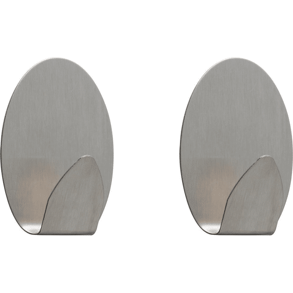 Tiger Baseline Handdoekhaak Medium Rvs Geborsteld (2 Stuks)