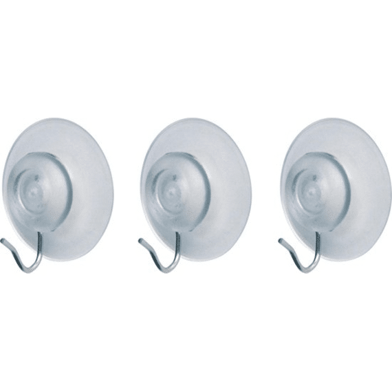 Tiger Handdoekhaak Met Zuignap Transparant (3 Stuks)