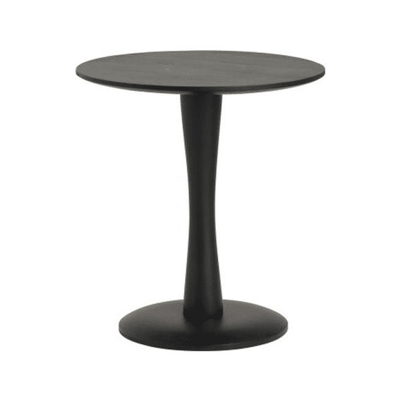 Bijzettafel D55xh60cm Hoog Mangohout Black