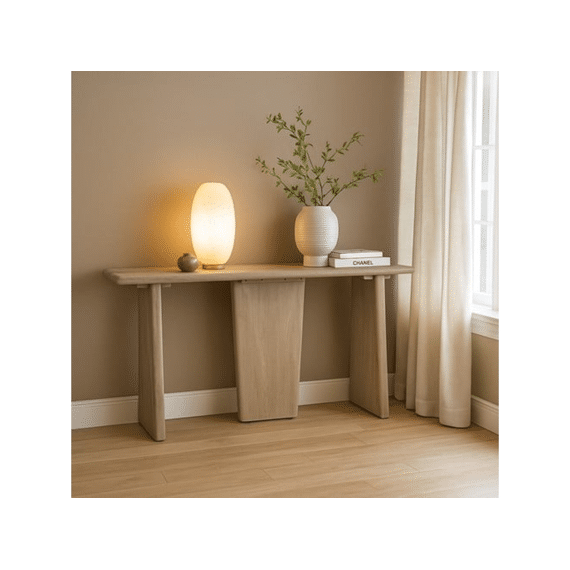 Wandtafel Lagos 160x40x76cm Acacia Weathered Wood Gelakt