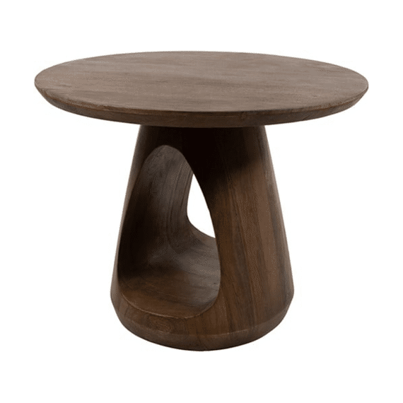 Salontafel Bremen D60xh45cm Mango Matt Walnut Gelakt