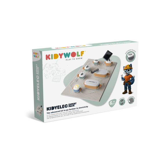 Kidywolf Kidyelec-expert - My First Electricity Kit - 18 Delig
