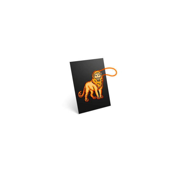 Kidywolf Kidyneon Light-up Wall Art Craft Kit - Animals