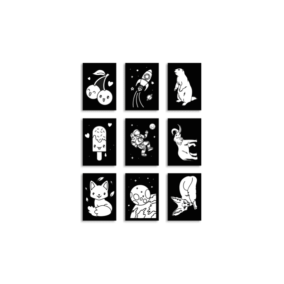 Kidywolf Kidyneon Light-up Wall Art Complete Set