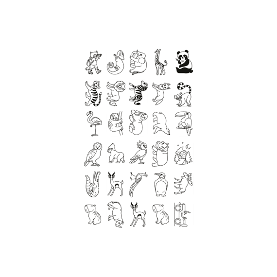 Kidywolf Kidydraw Mini Refil - Once Upon A Time - Animals