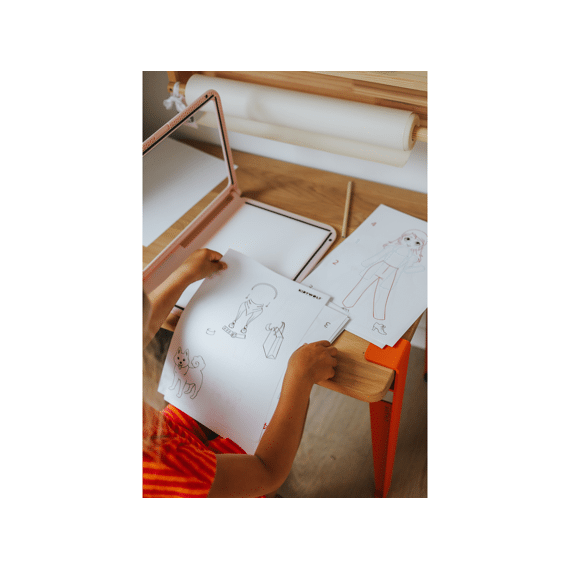 Kidywolf Kidydraw Pro Mobiele Tekentablet A4  - Pink