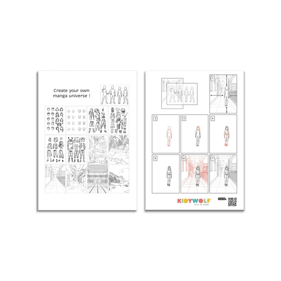 Kidywolf Kidydraw Pro Mobiele Tekentablet A4 - Blue