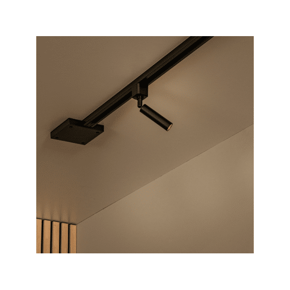 Lucide Track Keoni Railspot - 1-fase Railsysteem / Railverlichting - 1xg9 - Zwart