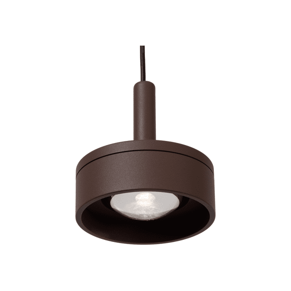 Lucide Lenz - Hanglamp Binnen/buiten - Ø 11 Cm - Led - 1x8w 2700k - Ip54 - Roest Bruin