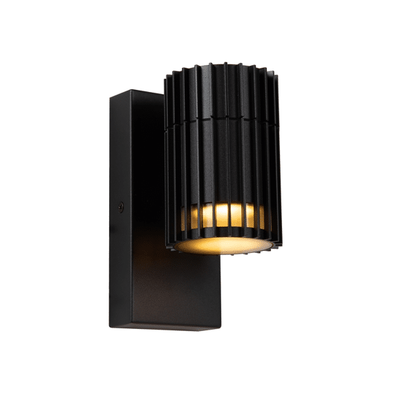 Lucide Timbala - Wandspot / Wandlamp Binnen/buiten - 1xgu10 - Ip44 - Zwart