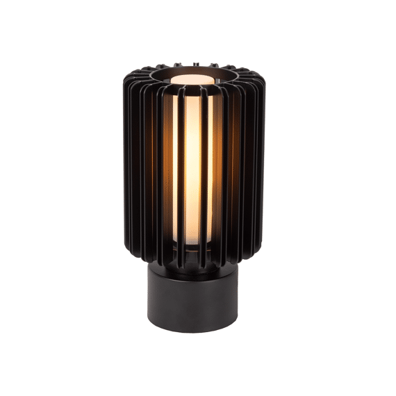 Lucide Lambres - Tafellamp - Ø 15 Cm - 1xe27 - Zwart