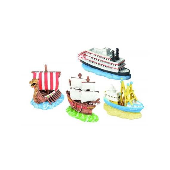 Schepen 10x4x9cm - Display Gemengde Kleuren