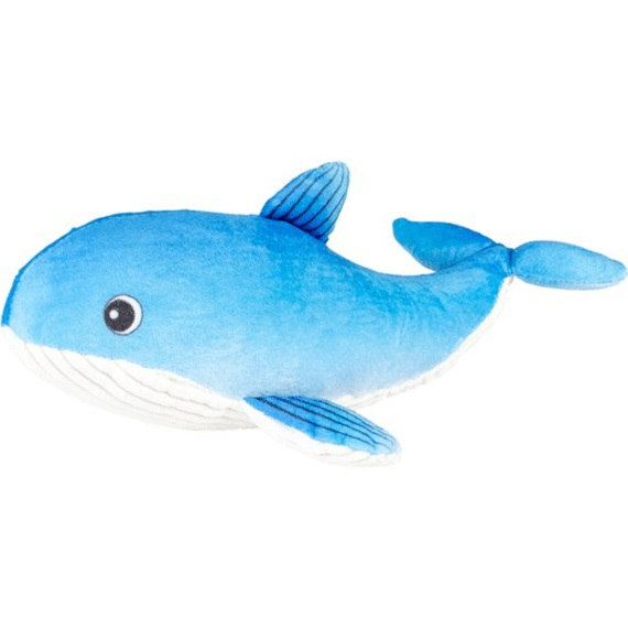 Pluche Walvis Ocean 27x8x7cm Blauw/wit