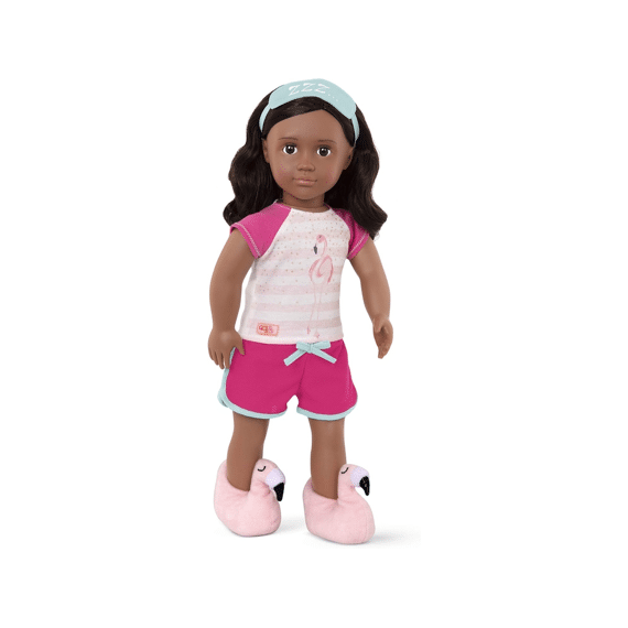 Our Generation Pyjama, Slaapmasker En Flamingo Slippers