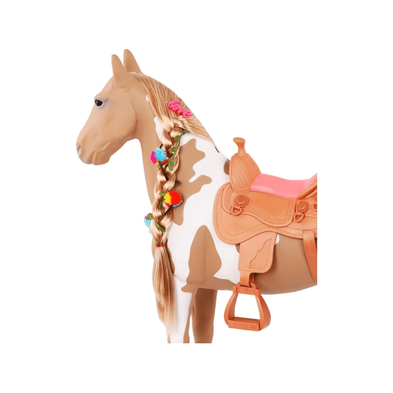 Paard Met Lange Manen Palomino 50cm