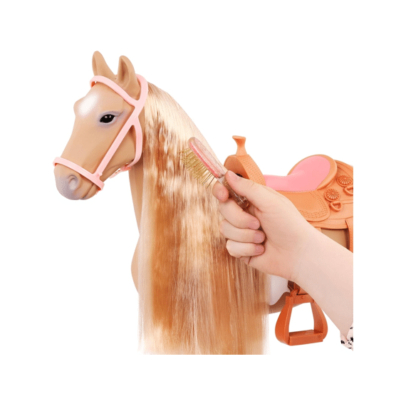 Paard Met Lange Manen Palomino 50cm