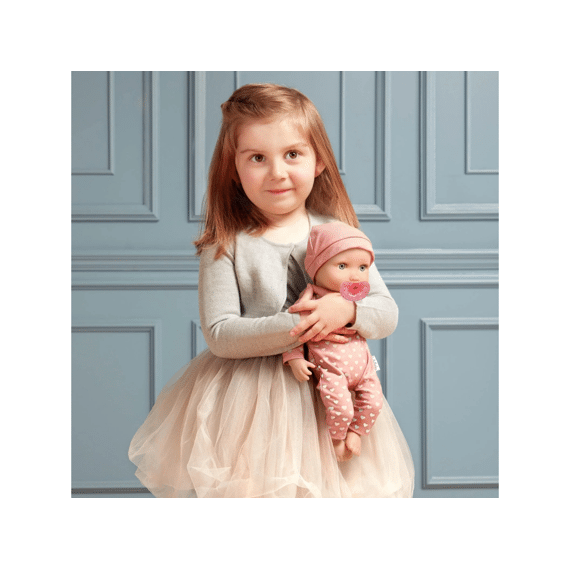Pop Pyjama Met Hartjes En Muts Pink 35cm