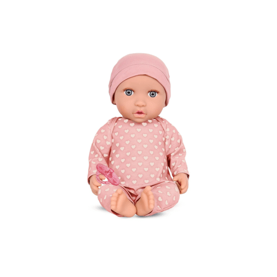 Pop Pyjama Met Hartjes En Muts Pink 35cm