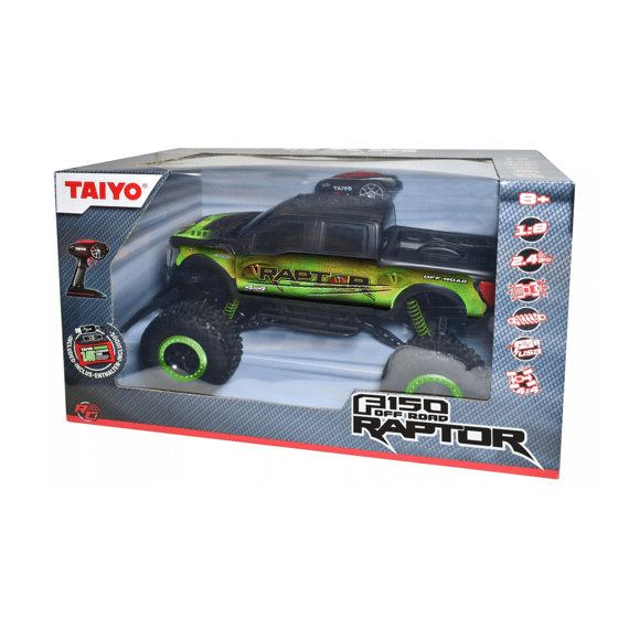 080016a Taiyo R/c Auto Raptor Green 1:8
