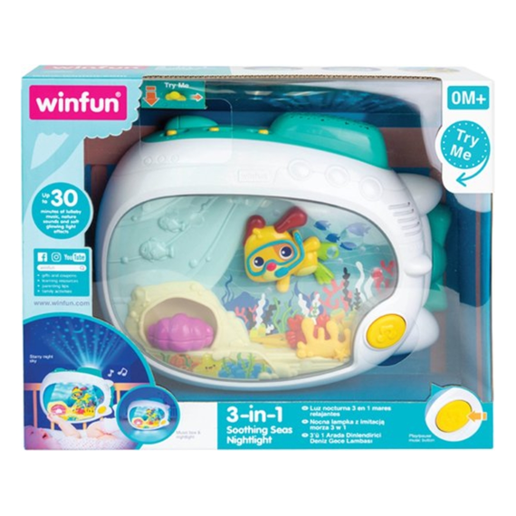 Winfun 720000 3 In 1 Soothing Seas Nachtlamp Met Muziek En Projector