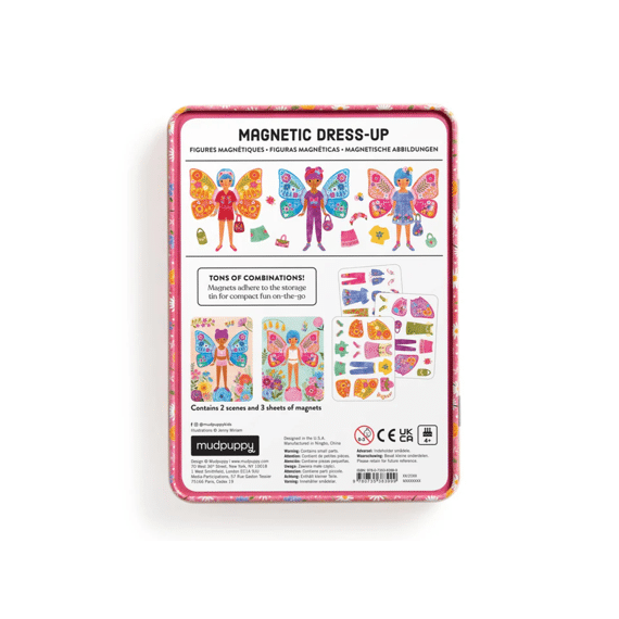 Mudpuppy Magnetisch Speelset Dress-up Vlindergeluk +4jaar