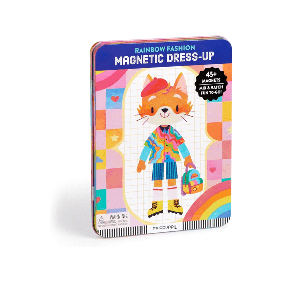 Mudpuppy Magnetisch Speelset Dress-up Rainbow Fashion +4jaar