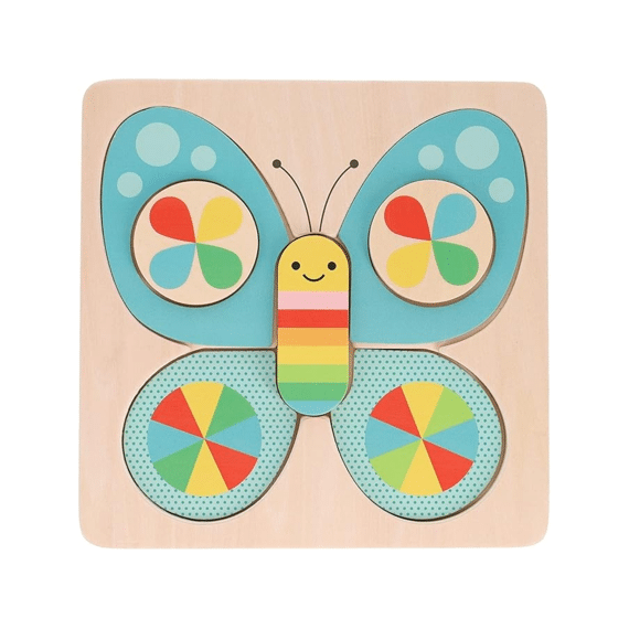 Petit Collage Puzzel 7 Stuks Kleine Vlinder