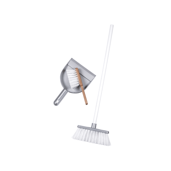Smoby 330323 Schoonmaakset Met Borstel, Veger En Blik