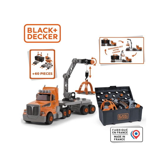 Smoby 360941 Black & Decker Truck Met Werkkoffer