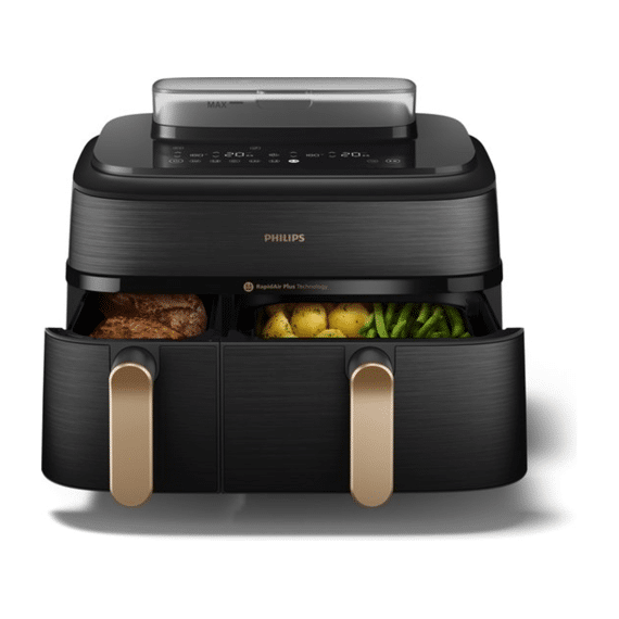 Philips Na552/00 Airfryer 5000 Serie Met 2 Manden Stoom 9l