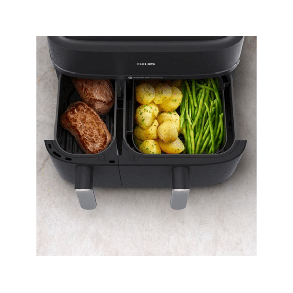 Philips Na552/00 Airfryer 5000 Serie Met 2 Manden Stoom 9l