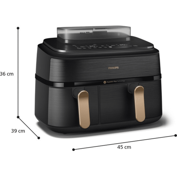 Philips Na552/00 Airfryer 5000 Serie Met 2 Manden Stoom 9l