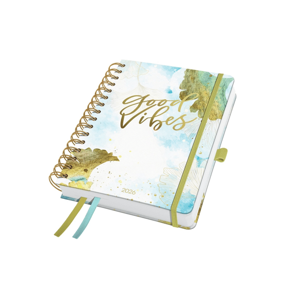 Spiraal-agenda Inspire A5 2026 Good Vibes Hc