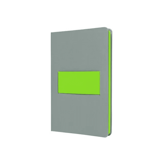 Notitieboek Linescape Neo A5 Lichtgrijs/lime Lijn 176pag 80gr