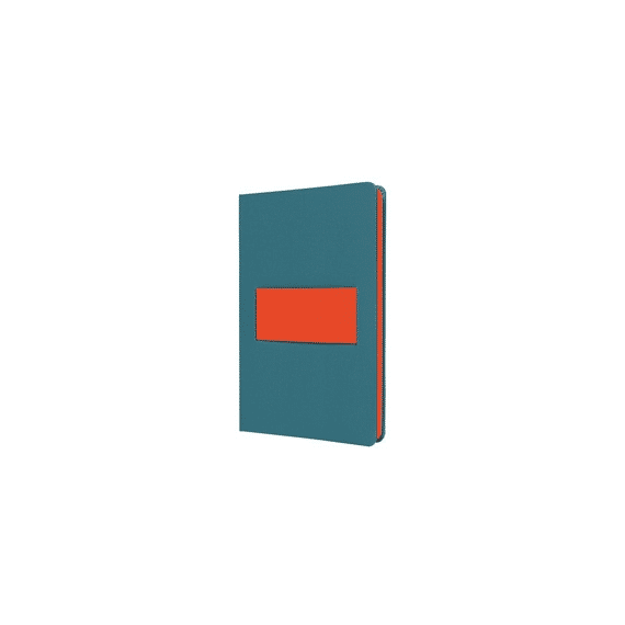 Notitieboek Linescape Neo A5 Lichtblauw/papaya Lijn 176pag 80