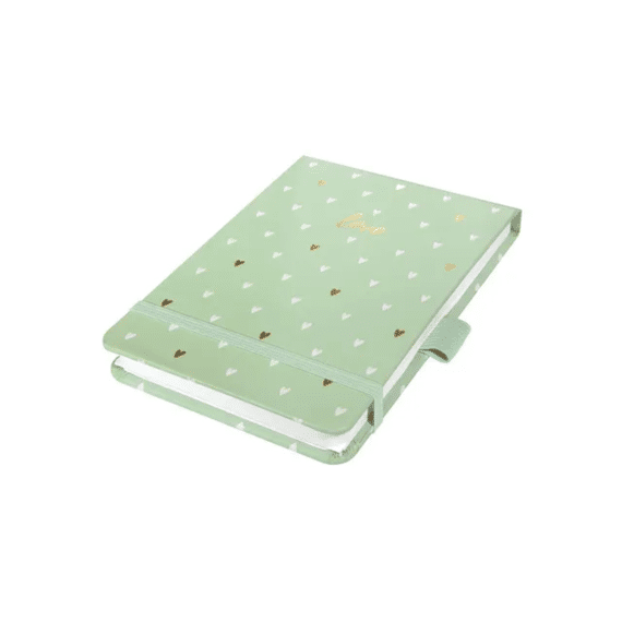 Notitieboek Jolie Beauty A6 Mint Love Punt-gelijnd 158pag