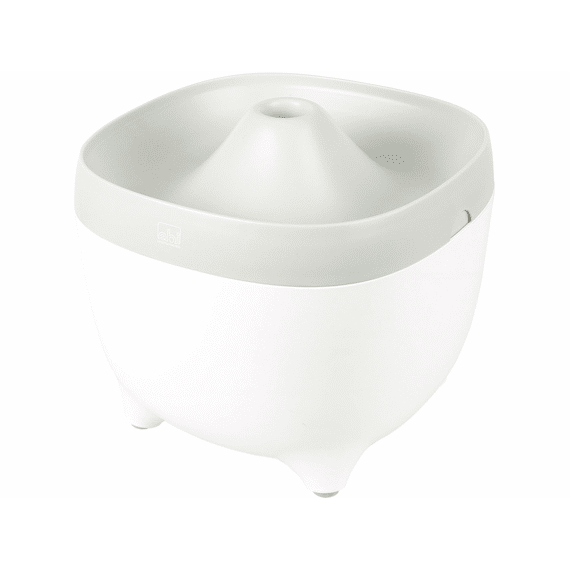 Yuna Drinkfontein 2m 19,5x19,5x17cm Wit/grijs