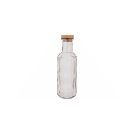 Raya Fles Transparant 1l Met Kurk D8.7xh27.8cm