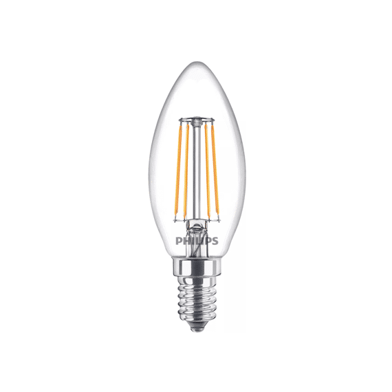 Philips Led Classic 40w B35 E14 Warm Wit Clear Niet Dimbaar 6-Pack