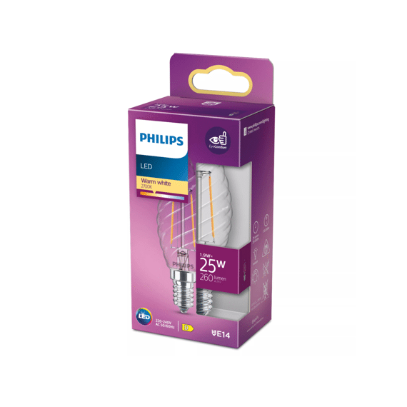 Philips Led Classic 25w St35 E14 Warm Wit Clear Niet Dimbaar