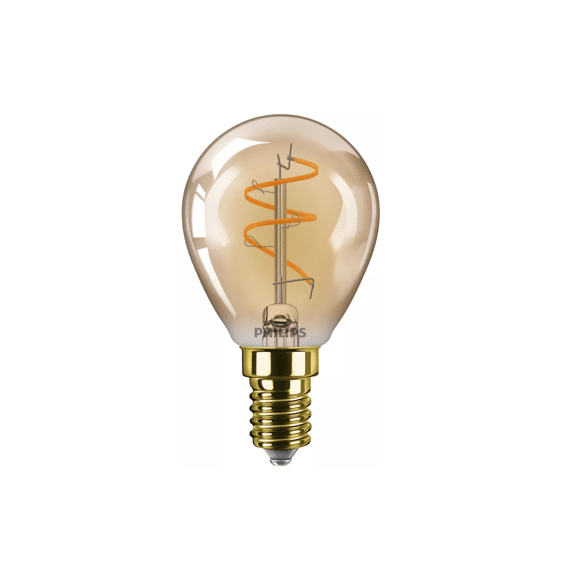 Philips Led Vintage 15w P45 E14 Gold Flame Dimbaar
