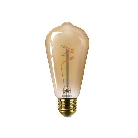 Philips Led Vintage 25w St64 E27 Gold Flame Dimbaar