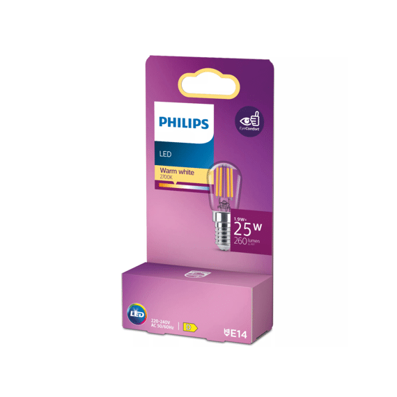 Philips Led Classic 25w T25s E14 Warm Wit Clear Niet Dimbaar