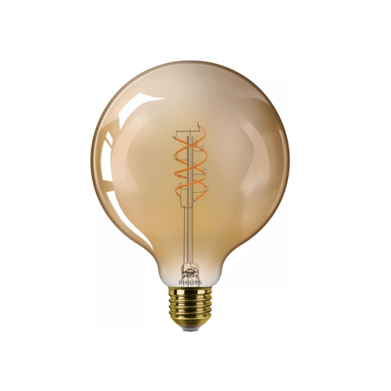 Philips Led Vintage 60w G125 E27 2200k Amber Flame Dimbaar