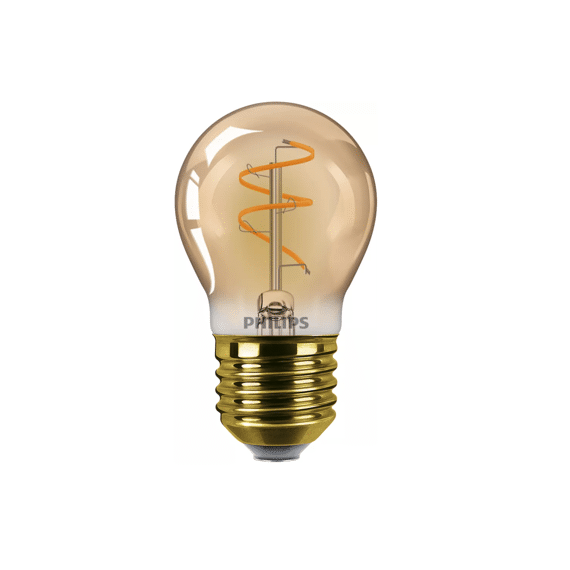 Philips Led Vintage 25w P45 2200k E27 Amber Flame Dimbaar