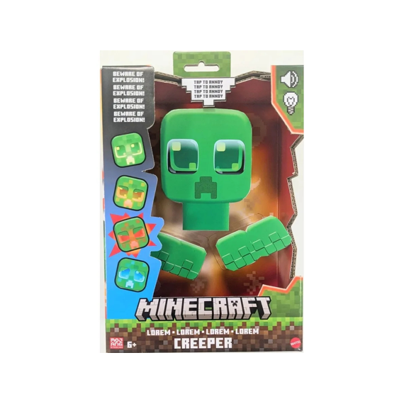 Minecraft My Pet Creeper Explosieve Figuur Met Licht En Geluid