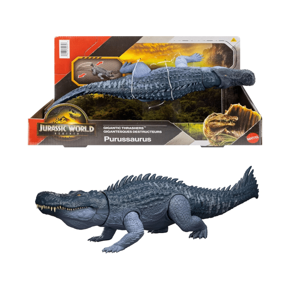 Jurassic World Gigantic Thrashers Purussaurus Dinosaurusfiguur 37cm